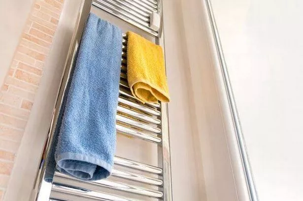 Towels hanging