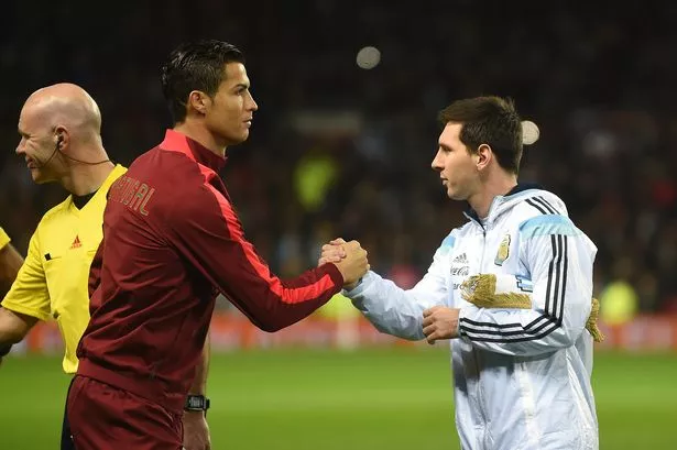 Cristiano Ronaldo and Lionel Messi back in 2014