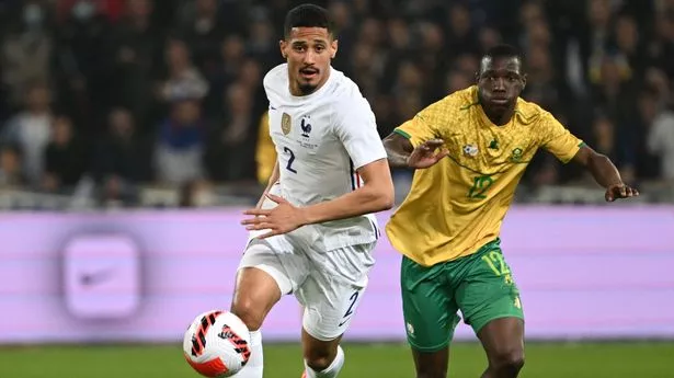 Saliba made his first France start in March