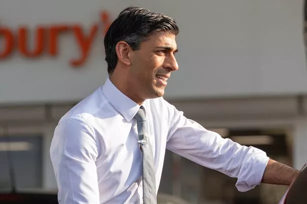 The Chancellor Rishi Sunak visits a Sainsbury's supermarket in south east London