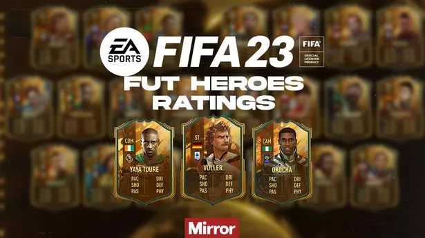 FIFA 23 FUT Heroes ratings confirmed by EA Sports featuring seven Premier League stars