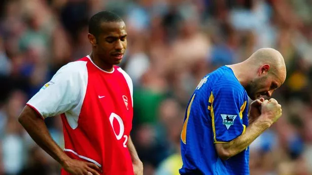 Arsenal's title hopes were ended in 2003 by a shock defeat