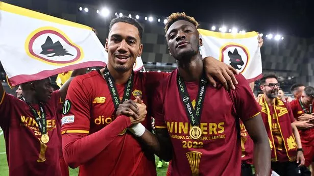 Chris Smalling and Tammy Abraham have forged a close bond with Roma's fanbase