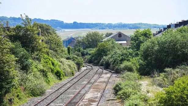 The old railway track that ran from Friary Railway Station. It has been out of service for over 40 years but the track comes as far as Tothill Road where it can still be used to allow trains to reverse.