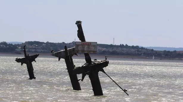 The SS Richard Montgomery was wrecked on the Nore sandbank in the Thames Estuary in 1944