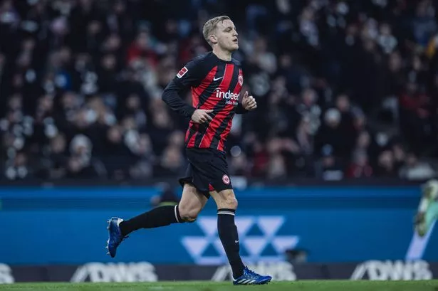  Donny van de Beek of Eintracht Frankfurt