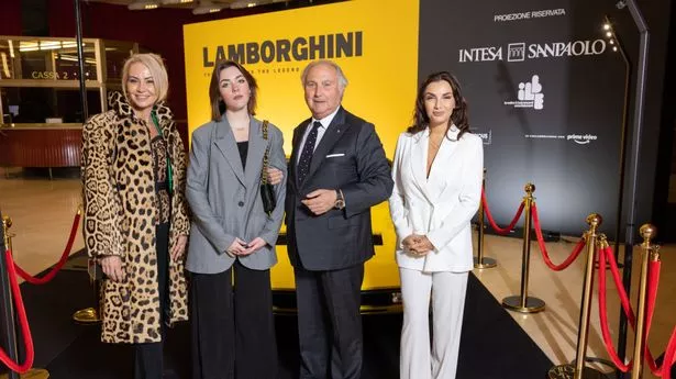 Angela Krieger, Flaminia Lamborghini, Tonino Lamborghini and Elettra Lamborghini