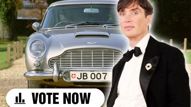 Cillian Murphy and an Aston Martin