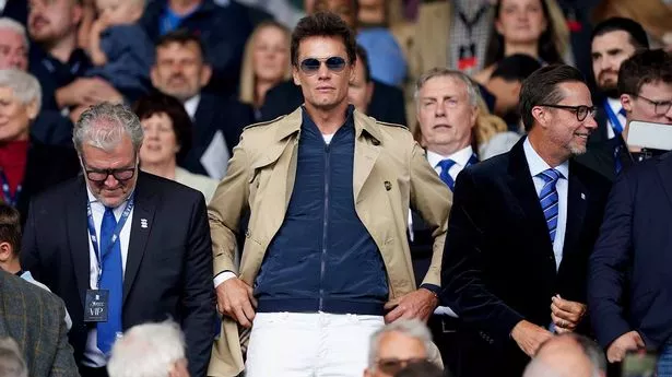 Birmingham City co-owner Tom Brady (centre), CEO Garry Cook (left) and director Matt Alvarez (right)