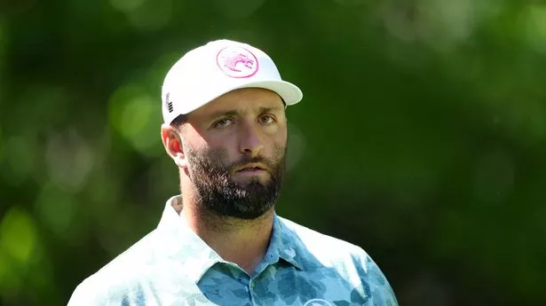 Jon Rahm in action at the Masters