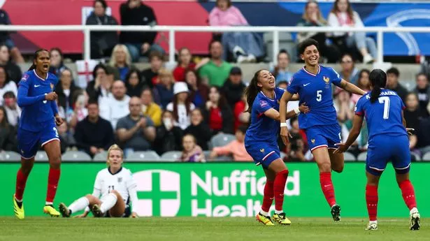 France defender Elisa de Almeida supplied a sensational volley to draw France level