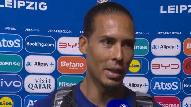 Virgil van Dijk speaks after the Netherlands 0-0 France