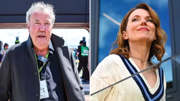 Jeremy Clarkson and Geri Horner were among the famous faces at Silverstone