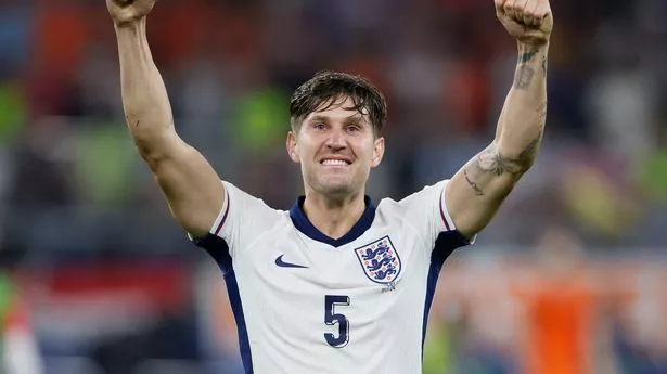 John Stones celebrates an England win at Euro 2024