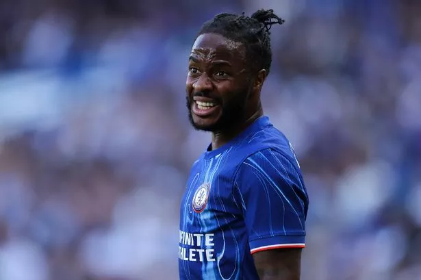 Raheem Sterling during the pre-season friendly between Chelsea and FC Internazionale