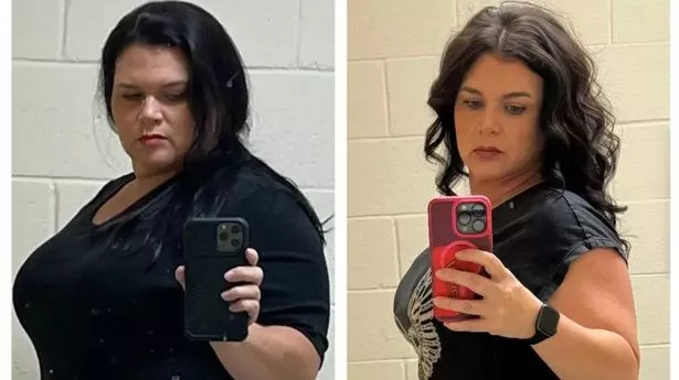 Laci's before and after weight loss images