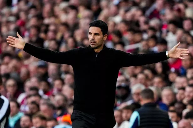 LONDON, ENGLAND - OCTOBER 5: Arsenal FC head coach Mikel Arteta reacts during the Premier League match between Arsenal FC and Southampton FC at Emirates Stadium on October 5, 2024 in London, England. (Photo by Rene Nijhuis/MB Media/Getty Images)