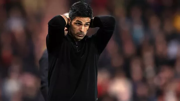 Arsenal boss Mikel Arteta reacts during the defeat to Bournemouth