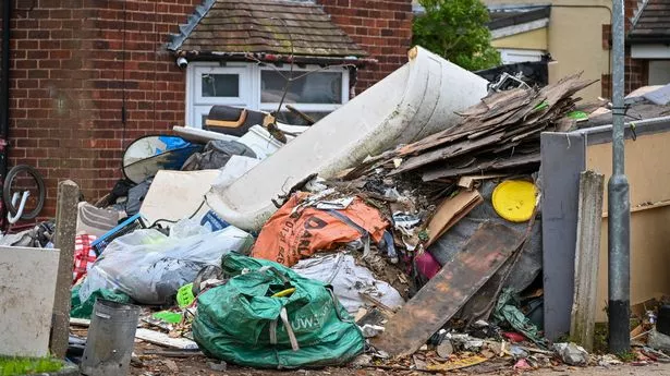 A photo of the rubbish dump