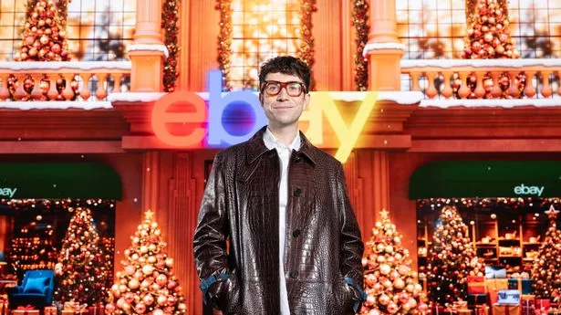 Nick Grimshaw attends eBay UK's 'Listings in Lights' activation at Outernet, Tottenham Court Road, London, where shoppers can shop illuminated listings ahead of the