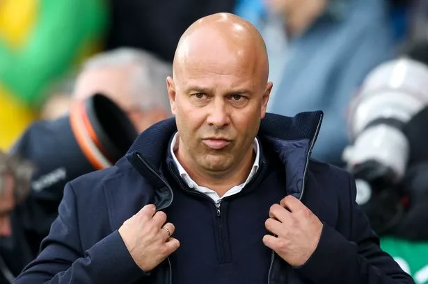 SOUTHAMPTON, ENGLAND - NOVEMBER 24: Head Coach Arne Slot of Liverpool during the Premier League match between Southampton FC and Liverpool FC at St Mary's Stadium on November 24, 2024 in Southampton, England. (Photo by Robin Jones/Getty Images)