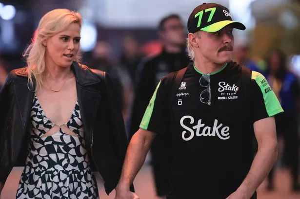 Valtteri Bottas with Aussie girlfriend Tiffany Cromwell 