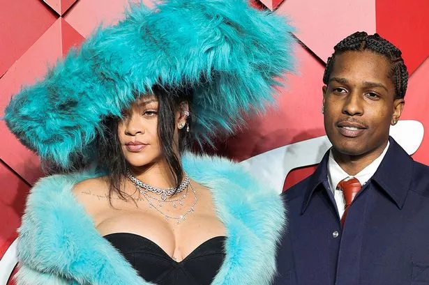 Rihanna and ASAP Rocky at the 2024 Fashion Awards