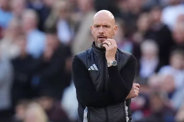 Erik ten Hag during his final Manchester United match