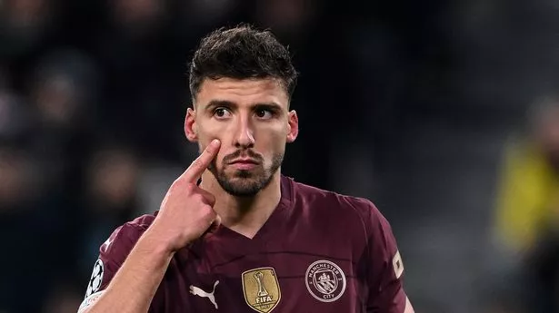 TURIN, ITALY - DECEMBER 11: Ruben Dias of Manchester City reacts during the UEFA Champions League 2024/25 League Phase MD6 match between Juventus and Manchester City at Juventus Stadium on December 11, 2024 in Turin, Italy. (Photo by Image Photo Agency/Getty Images)