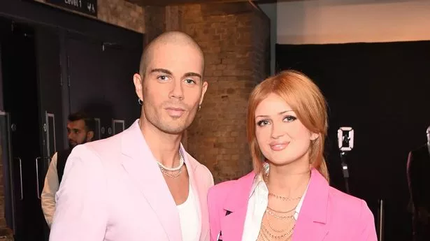 LONDON, ENGLAND - OCTOBER 11: Max George (L) and Maisie Smith attend The Virgin Atlantic Attitude Awards 2023 at The Roundhouse on October 11, 2023 in London, England. (Photo by Alan Chapman/Dave Benett/Getty Images)