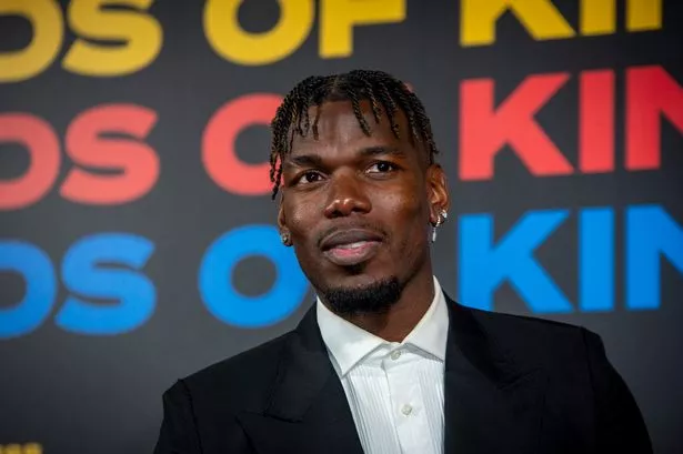 French footballer Paul Pogba attends at photocall of the film Kinds of Kindness at Cinema Anteo. Milan (Italy), May 31th, 2024 (Photo by Pamela Rovaris/Archivio Pamela Rovaris/Mondadori Portfolio via Getty Images)