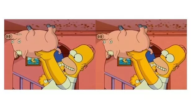 This puzzle takes the classic spot the difference format, but with a much-appreciated Homer Simpson twist