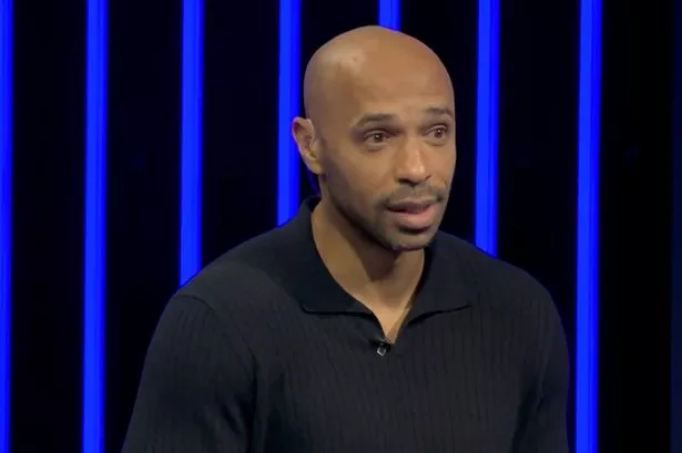 Thierry Henry speaking on Sky Sports