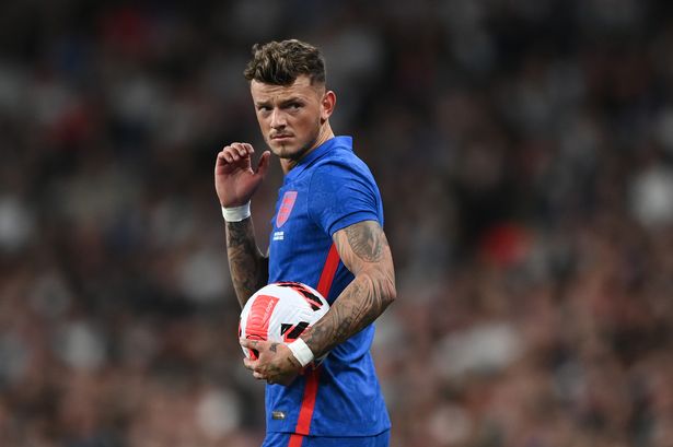 Ben White of England during the international friendly match between England and Switzerland at Wembley Stadium on March 26, 2022 in London, England