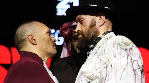 Tyson Fury and Oleksandr Usyk faced off for more than 10 minutes