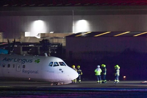 All flights from Belfast City Airport have been cancelled after an incident on the runway