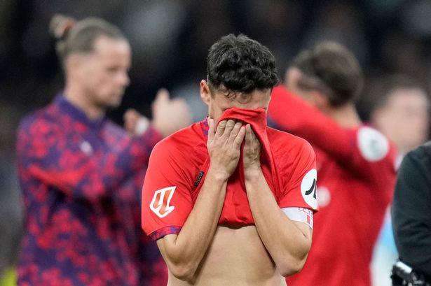 Jesus Navas covering his face in his final career appearance