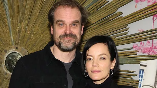 David Harbour and Lily Allen