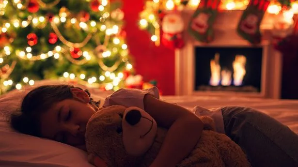 There is a lot of excitment on Christmas Eve that can make it hard for children to fall asleep (stock photo)