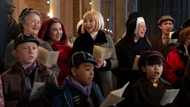 The cast of the Call the Midwife Christmas special