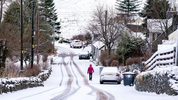 A photo of snow in the UK