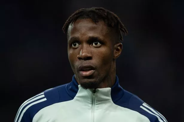 Wilfried Zaha currently plays on loan at Lyon