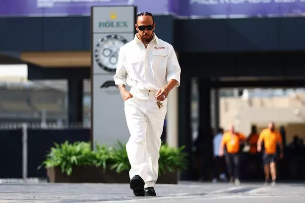 Lewis Hamilton started the Abu Dhabi GP weekend in all white