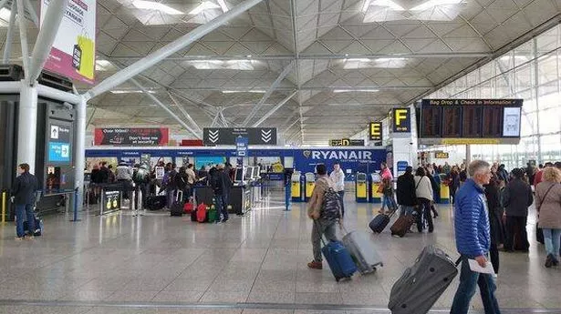 inside London Stansted airport