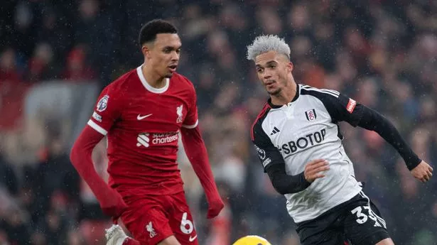 Trent Alexander-Arnold of Liverpool and Antonee Robinson of Fulham.