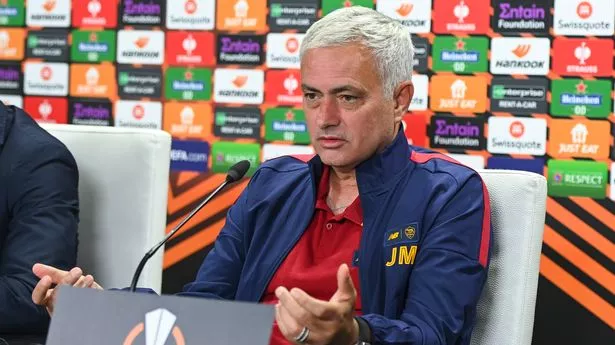 AS Roma coach Josè Mourinho during a press conference