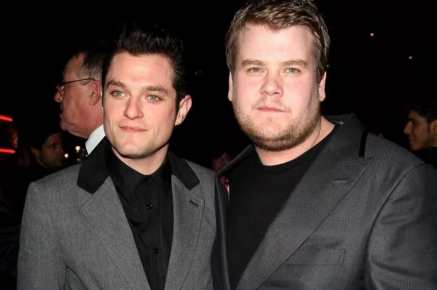 Matthew Horne and James Corden in London in 2019