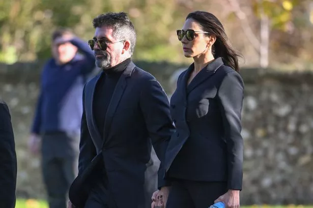 Simon Cowell and Lauren Silverman arrived at Liam Payne's funeral