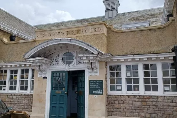 Entrance to village hall