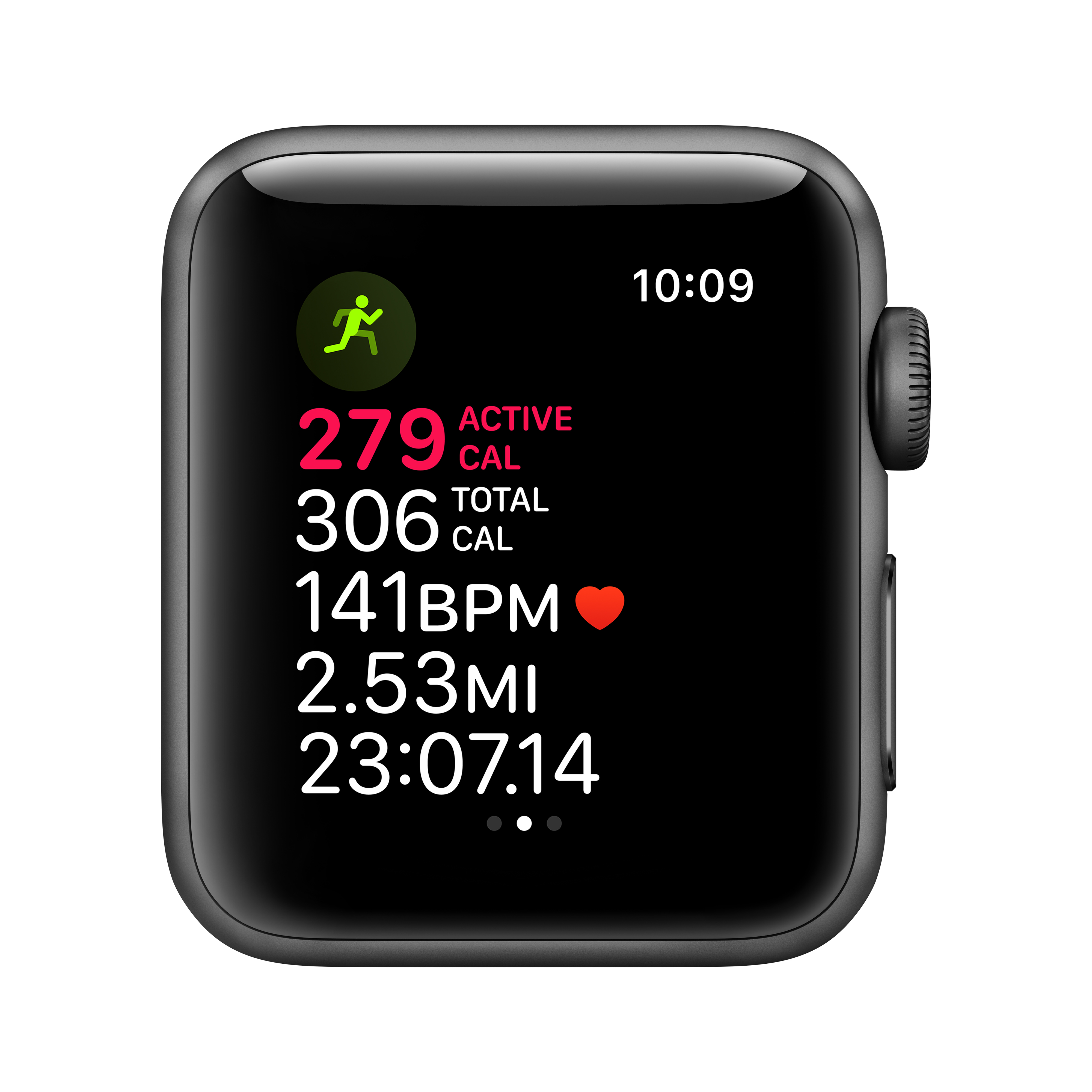 Apple Watch Series 3 GPS Space Gray - 38mm - Black Sport Band - image 3 of 6